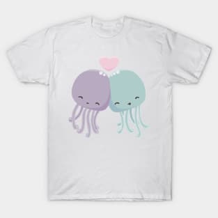 Kawaii cute jellyfish love T-Shirt